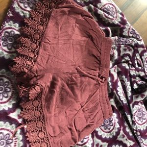 lace shorts